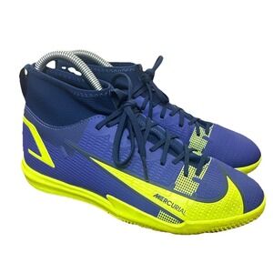 Nike Mercurial‎ Vapor 15 Youth 4.5Y Indoor Soccer Shoes Blue Volt Futsal IC